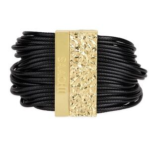 Saachi Black Magnetic Cuff Bracelet